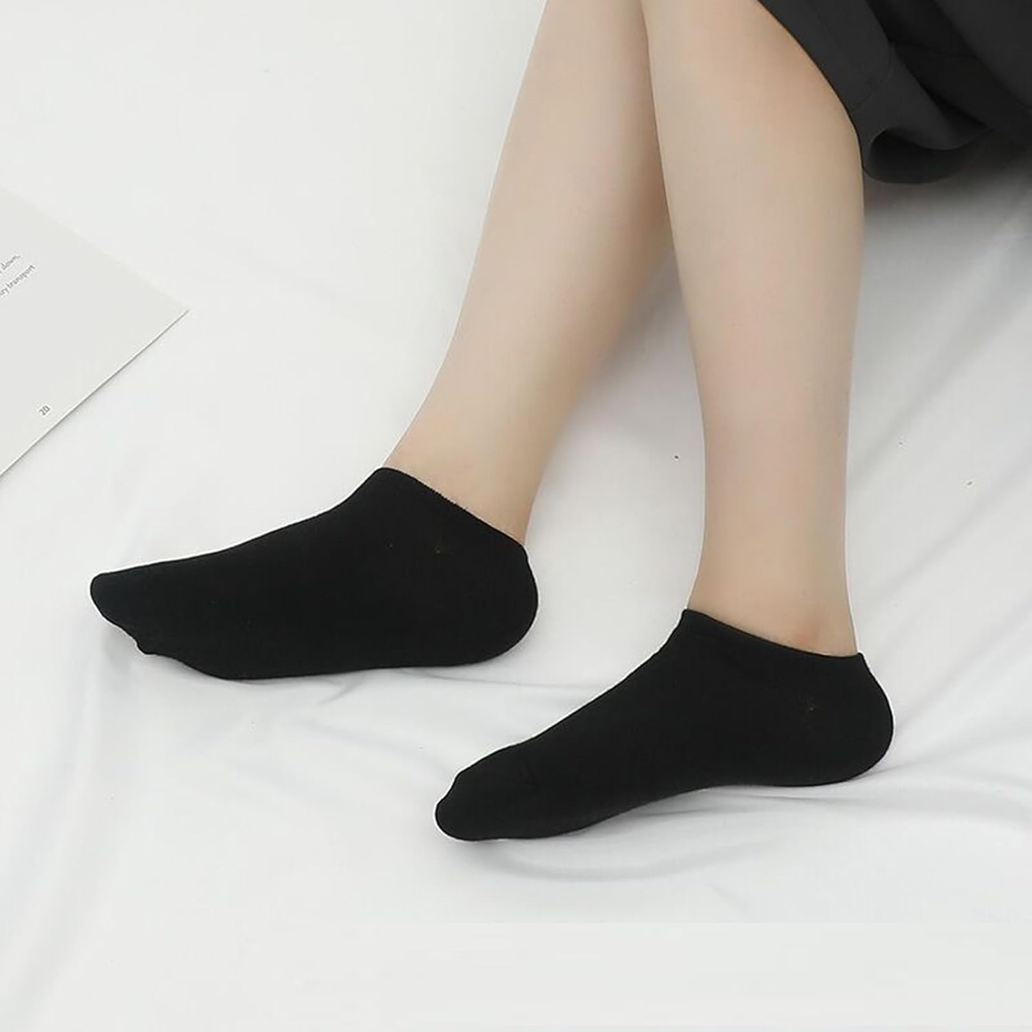 Looknniy 20 Pairs Low Cut Ankle Socks for Women No Show Casual Socks Breathable Athletic Socks Bulk for Sport