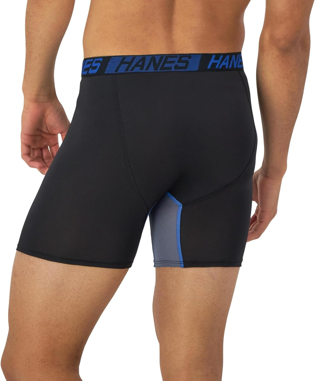 Hanes Mens Total Support Pouch Pack. X-temp Cooling. Anti-chafing. Moisture-wicking Underwear. Trunks Available Boxer Briefs. Regular Leg - Black. Large US at Amazon Men's Clothing store