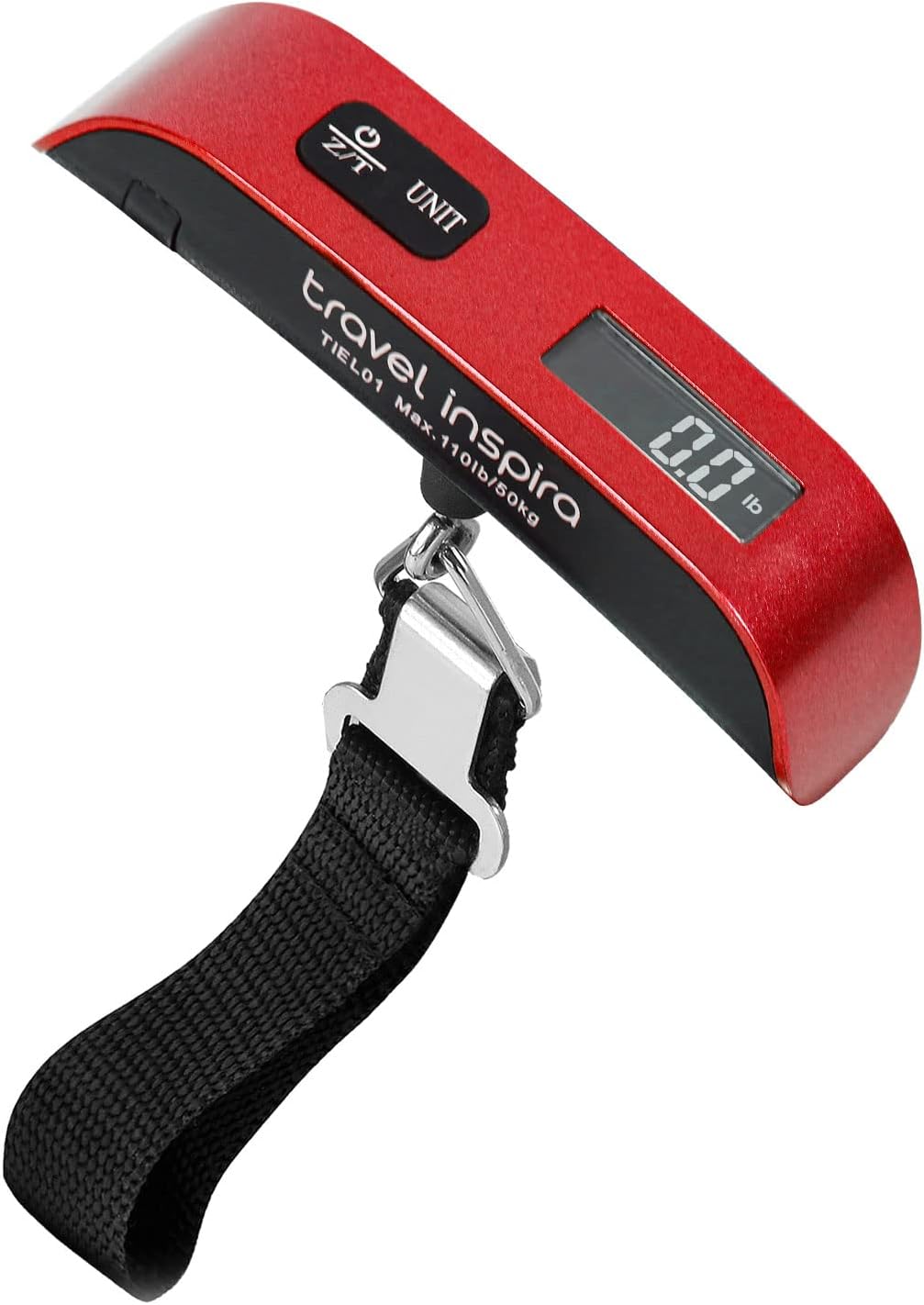 Amazon.com | travel inspira Luggage Scale Digital Suitcase Weight Scale for Travel | Blue Backlight. Rubber Paint Handle. Tare & Data Lock. Auto-Off. Battery Included. 110 Pounds. Travel Essentials | Luggage Scales