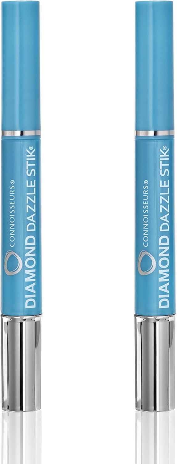 CONNOISSEURS - Diamond Dazzle Stik | For Rings. Earrings. and Bracelets - Portable Jewelry Cleaner Solution Pen - Reduces Scratches and Removes Dirt
