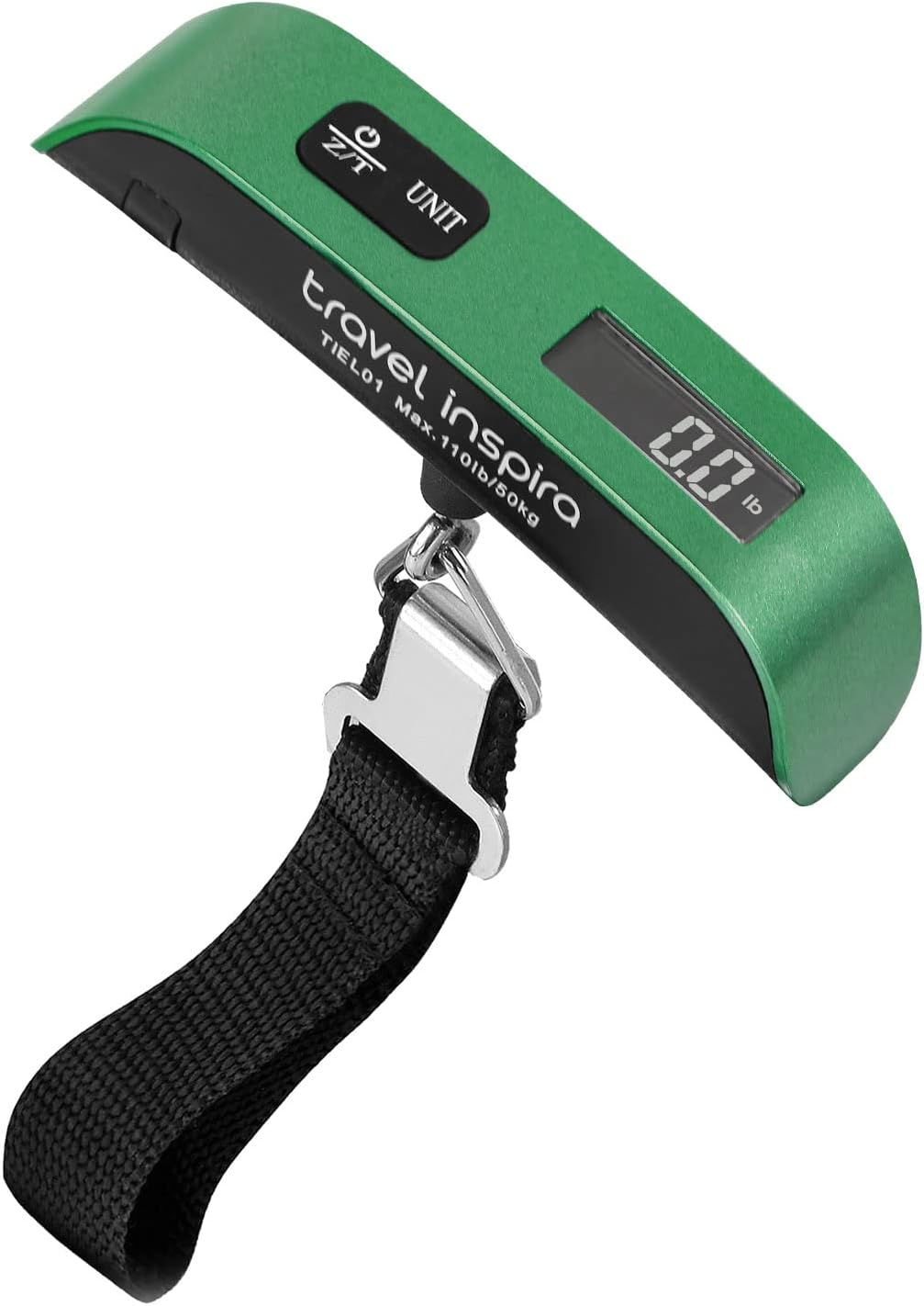Amazon.com | travel inspira Luggage Scale Digital Suitcase Weight Scale for Travel | Blue Backlight. Rubber Paint Handle. Tare & Data Lock. Auto-Off. Battery Included. 110 Pounds. Travel Essentials | Luggage Scales
