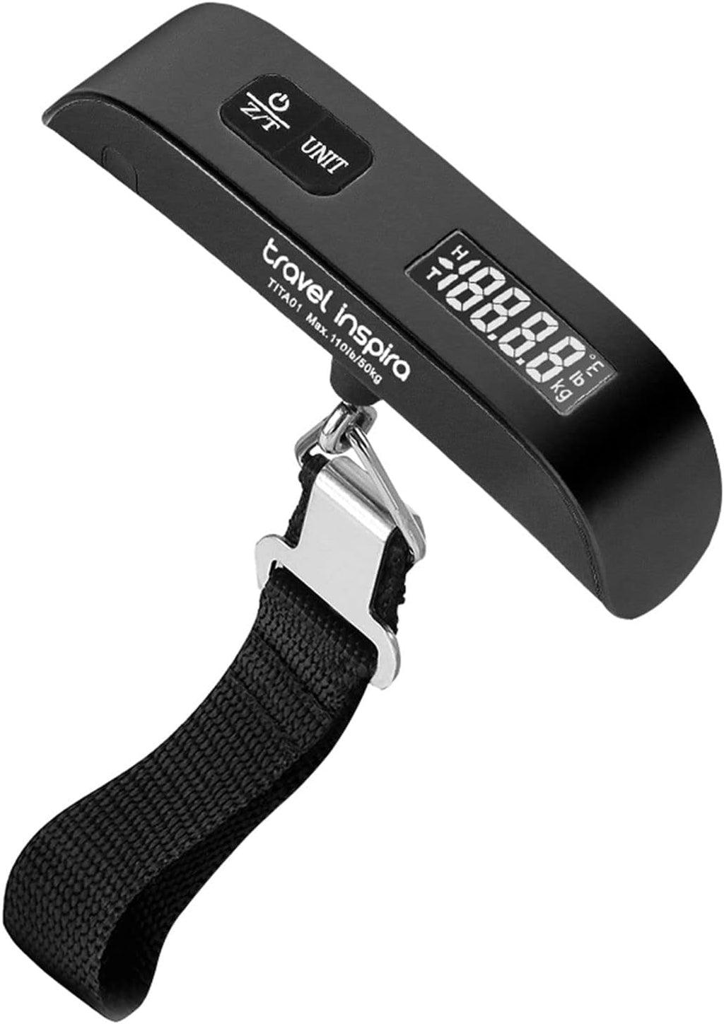 Amazon.com | travel inspira Luggage Scale Digital Suitcase Weight Scale for Travel | Blue Backlight. Rubber Paint Handle. Tare & Data Lock. Auto-Off. Battery Included. 110 Pounds. Travel Essentials | Luggage Scales