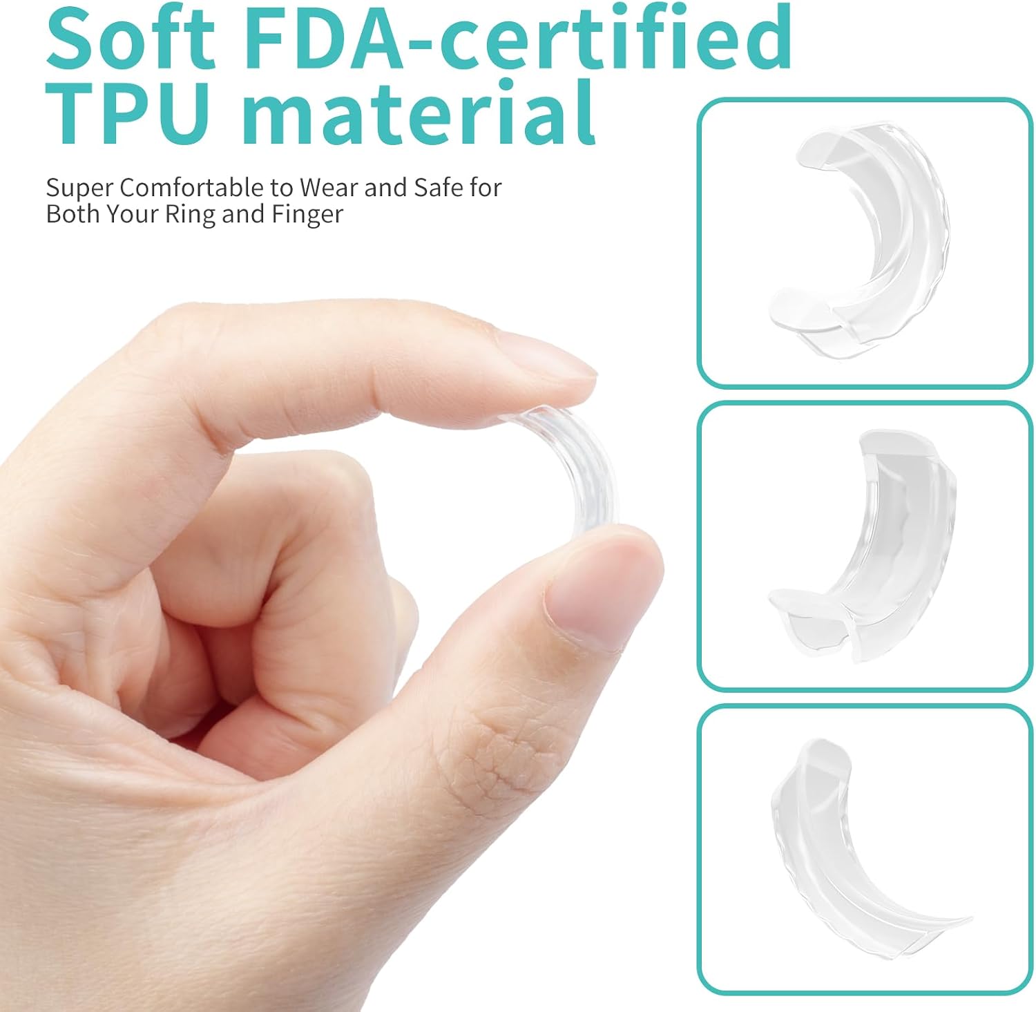 Ottemax Ring Sizers for Loose Rings - 12Pack. 12 Sizes. Ring Guards for Women& Men Loose Rings. Invisible Resizer Design for Spacers & Tighteners. Fits Bands Width to 1mm-8mm