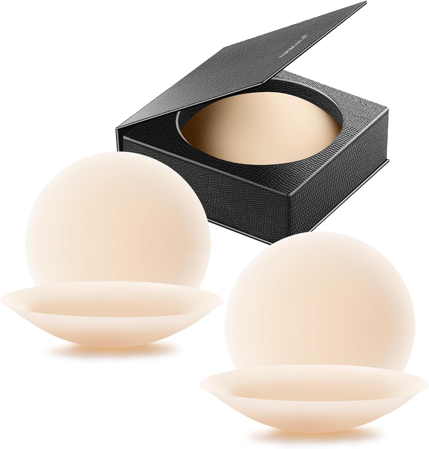 VOCH GALA Premium Nipple Covers. Sticky Bra Alternative. 2 Pairs Crème | Strong Hold and Sweat-Proof. Invisible Under Clothes. Medical-Grade Silicone. 3 Sizes A-DDD+. 3 Shades Available at Amazon Women's Clothing store