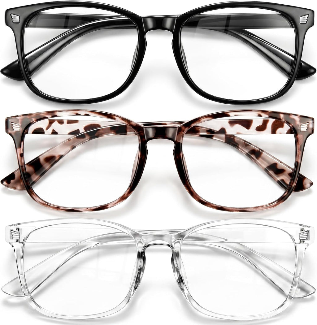 Gaoye Blue Light Glasses for Women - 3 Pack | Computer Glasses. Blue Light Blocking. Stylish Eyewear Frame Accessories