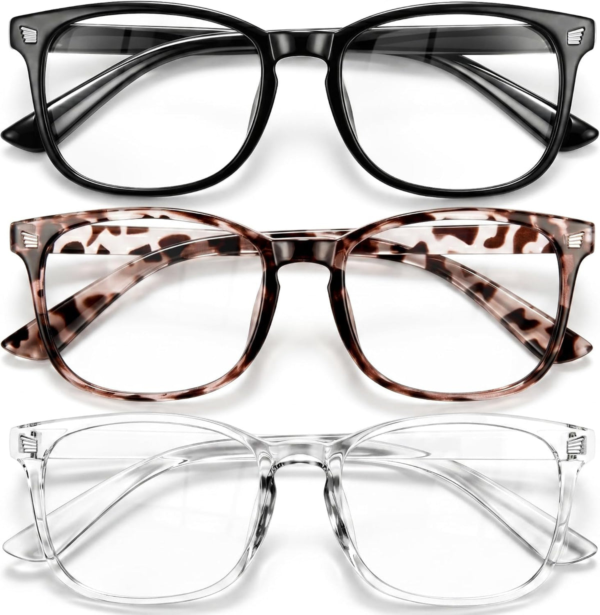 Gaoye Blue Light Glasses for Women - 3 Pack | Computer Glasses. Blue Light Blocking. Stylish Eyewear Frame Accessories