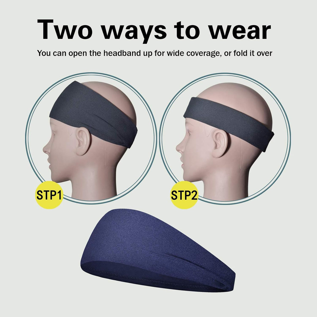 Pilamor Sports Headbands for Men 5 Pack.Sweatbands for Men Workout.Running | Moisture Wicking.Absorbing Sweat Headbands Stay in Place .Hairbands for Women and Men Gym.Cycling.Football.Yoga