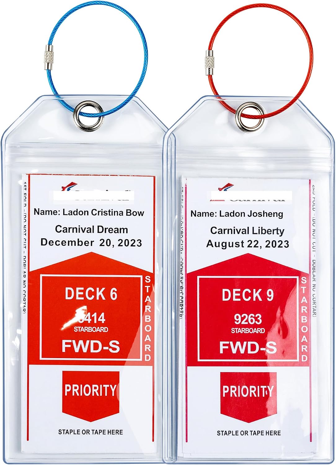 Amazon.com | Cruise Ship Essentials for Carnival. Princess. NCL. MSC by JOLLYANTS. Cruise Luggage Tag Holders. Cruise Must Haves Waterproof & Reusable | Luggage Tags