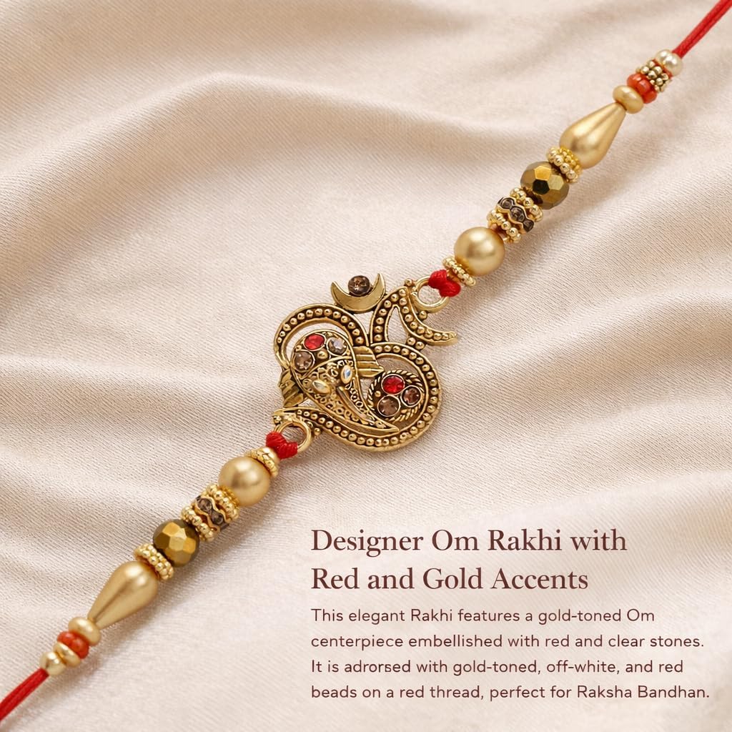 Riddhika Ventures Brother Rakhi with Greeting Card | Rakhi Gifts for Brother. Sister. Bhaiya. Bhabhi for Indian Raksha Bandhan Festival (K15)