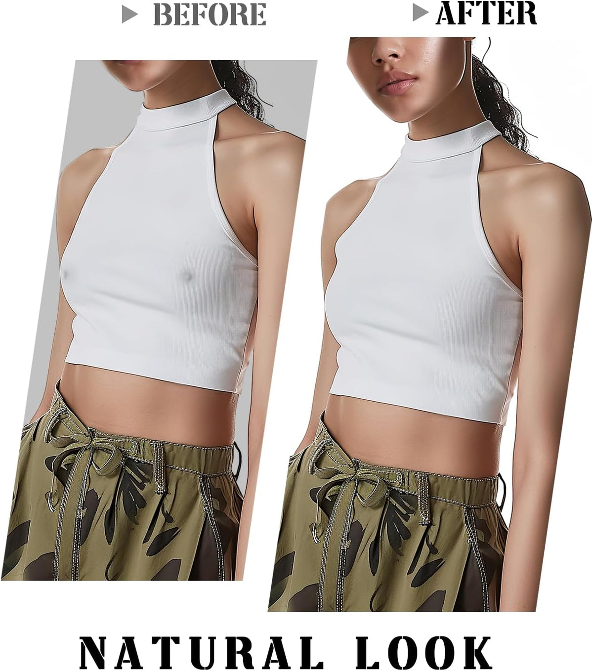 VOCH GALA Premium Nipple Covers. Sticky Bra Alternative. 2 Pairs Crème | Strong Hold and Sweat-Proof. Invisible Under Clothes. Medical-Grade Silicone. 3 Sizes A-DDD+. 3 Shades Available at Amazon Women's Clothing store