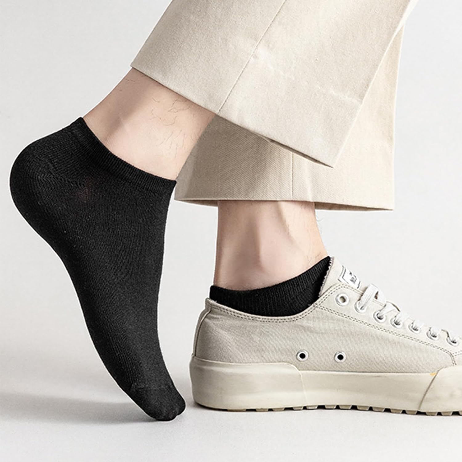 Looknniy 20 Pairs Low Cut Ankle Socks for Women No Show Casual Socks Breathable Athletic Socks Bulk for Sport