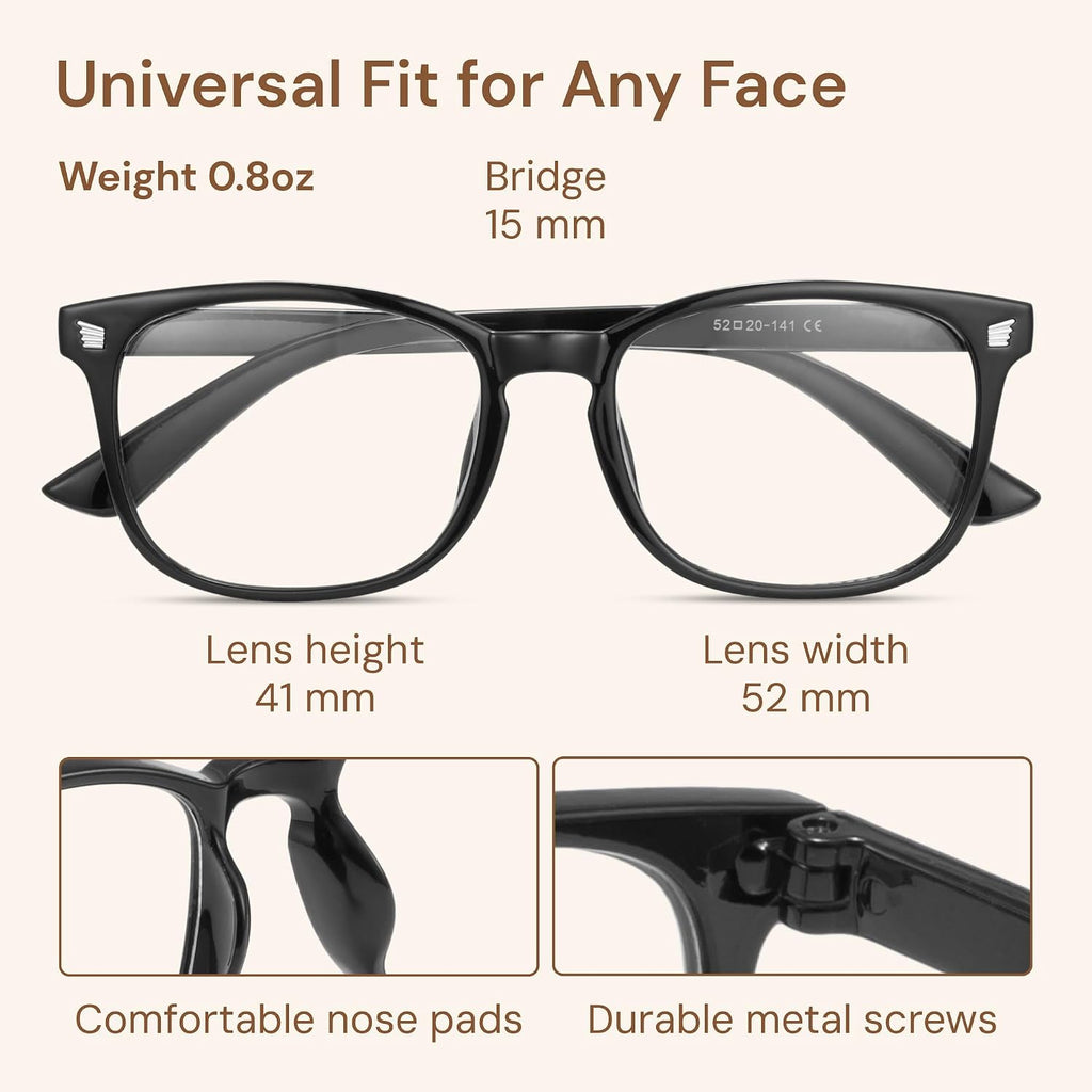 Gaoye Blue Light Glasses for Women - 3 Pack | Computer Glasses. Blue Light Blocking. Stylish Eyewear Frame Accessories
