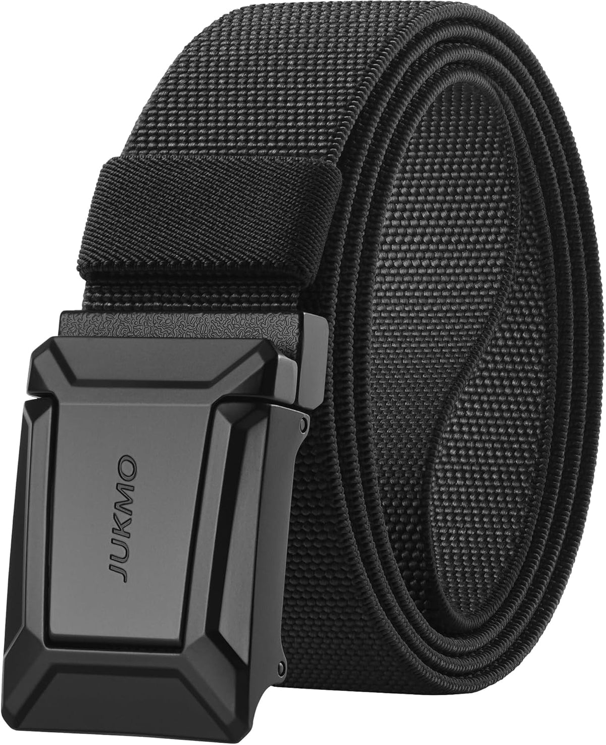 JUKMO Men's Stretch Tactical Belt. 1.5 Elastic Nylon Web with Flip Buckle | Quick Release Belt for Military Work Rigger Hiking at Amazon Men's Clothing store