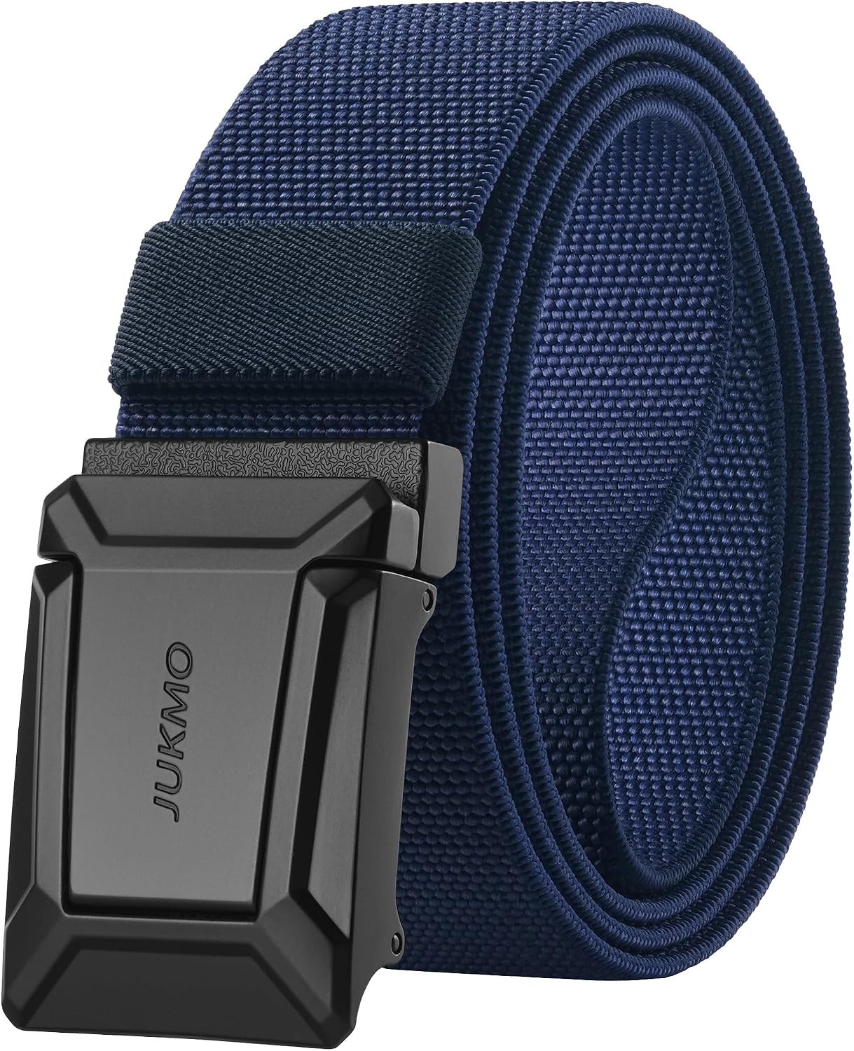 JUKMO Men's Stretch Tactical Belt. 1.5 Elastic Nylon Web with Flip Buckle | Quick Release Belt for Military Work Rigger Hiking at Amazon Men's Clothing store