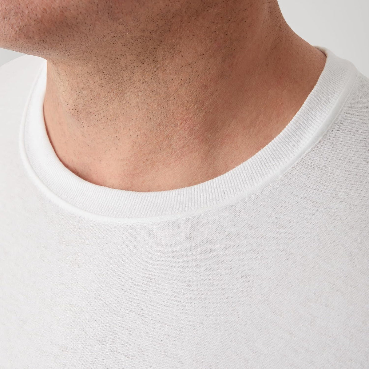 Hanes Mens Cotton. Moisture-wicking Crew Tee Undershirts. Multi-packs. White - 6 Pack. Medium US