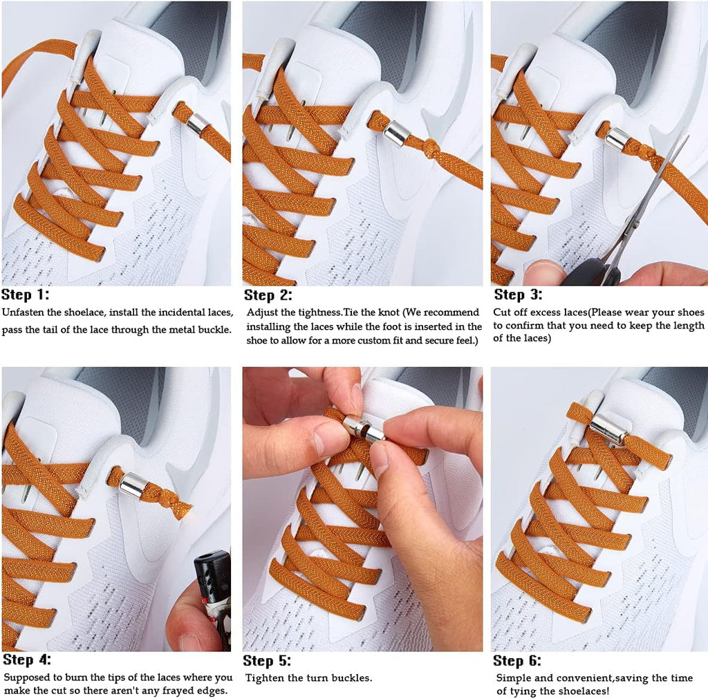 anan520 Elastic Shoe Laces - Elastic No Tie Shoelaces for Adults & Kids Shoes Black
