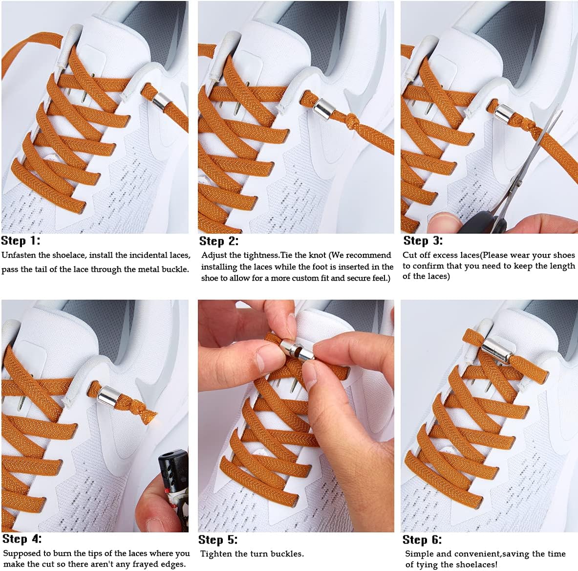 anan520 Elastic Shoe Laces - Elastic No Tie Shoelaces for Adults & Kids Shoes Black
