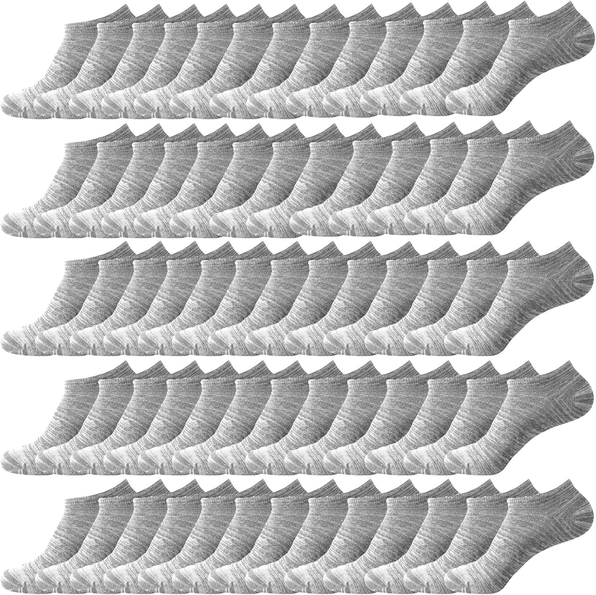 Looknniy 20 Pairs Low Cut Ankle Socks for Women No Show Casual Socks Breathable Athletic Socks Bulk for Sport