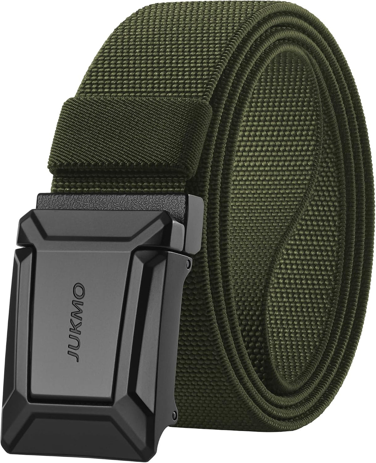 JUKMO Men's Stretch Tactical Belt. 1.5 Elastic Nylon Web with Flip Buckle | Quick Release Belt for Military Work Rigger Hiking at Amazon Men's Clothing store